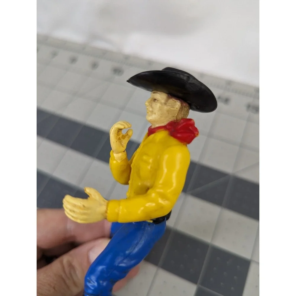 Vintage Plastic Horse Vinyl Cowboy Figure Hong Kong‎